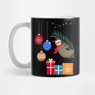 Christmas Lights Sloth Lover Funny Xmas Gift Mug